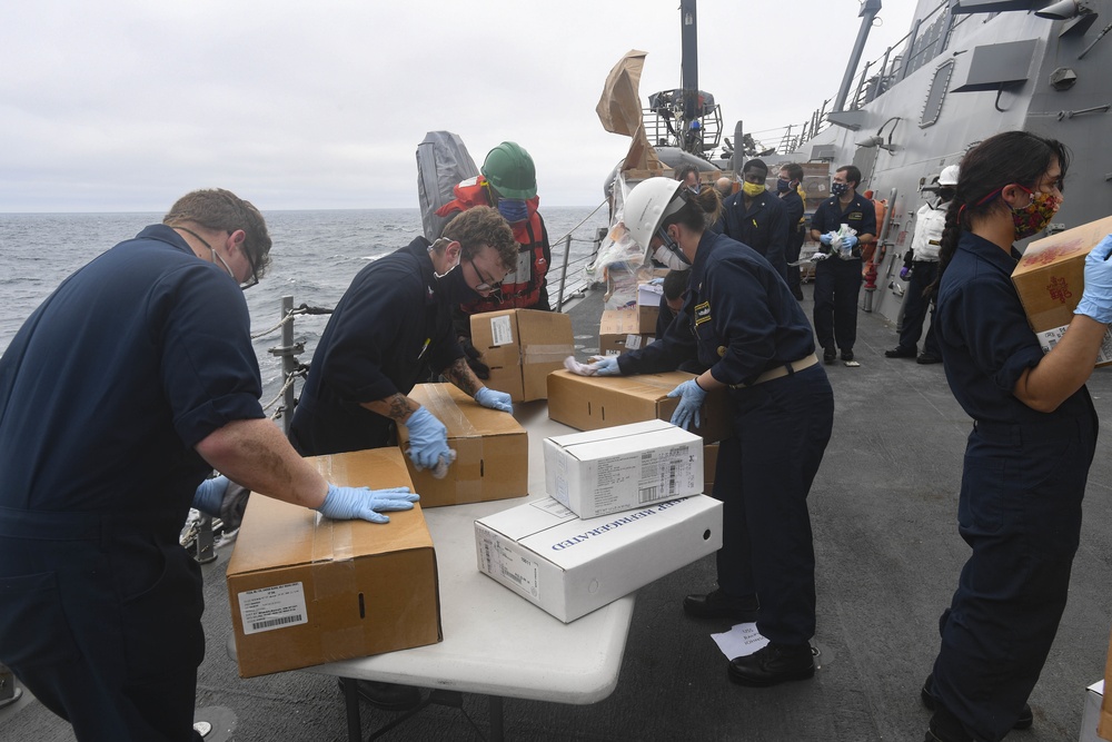 USS Ralph Johnson Conducts Live Fire Exercise