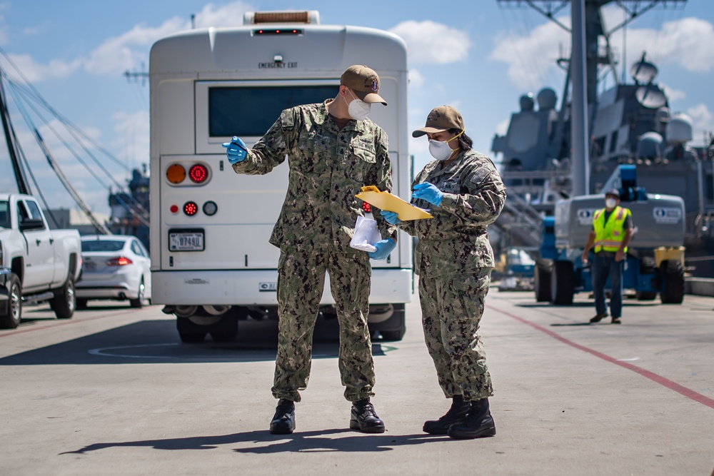 USS Kidd Conducts Crew Swap, Transitions to Next Phase of COVID-19 Recovery