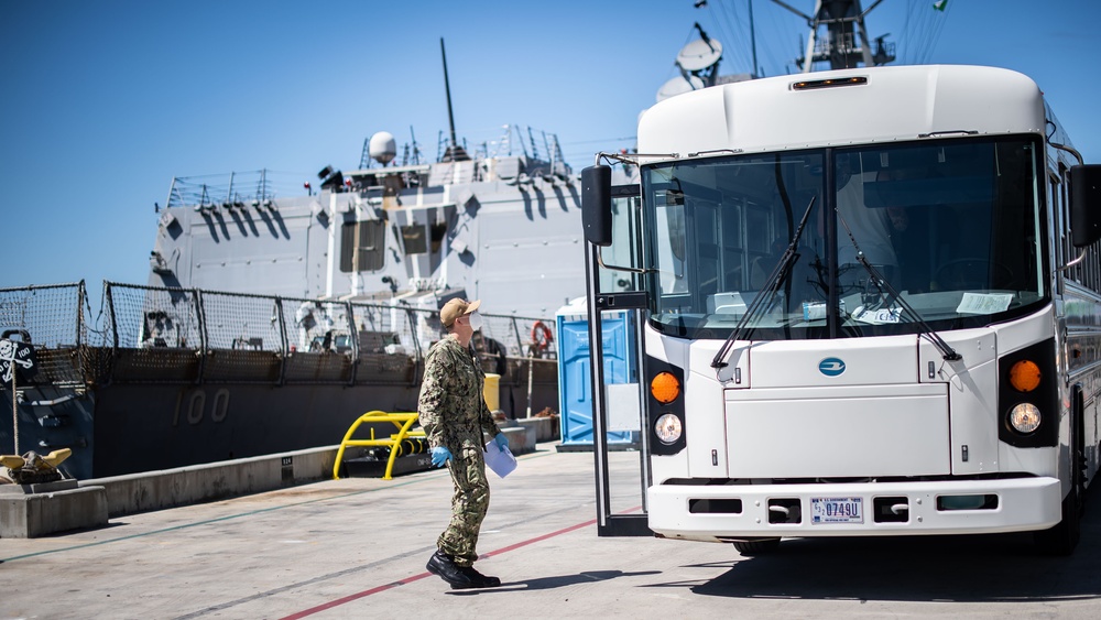 USS Kidd Conducts Crew Swap, Transitions to Next Phase of COVID-19 Recovery