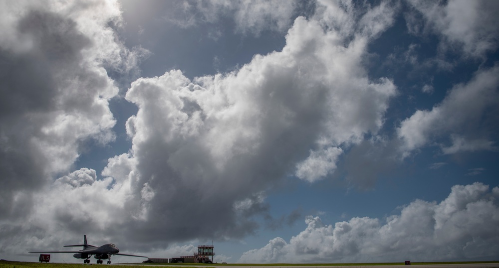B-1B Lancers conduct mission in South China Sea
