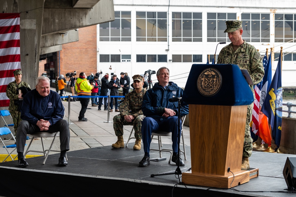 USNS Comfort Arrives In NYC