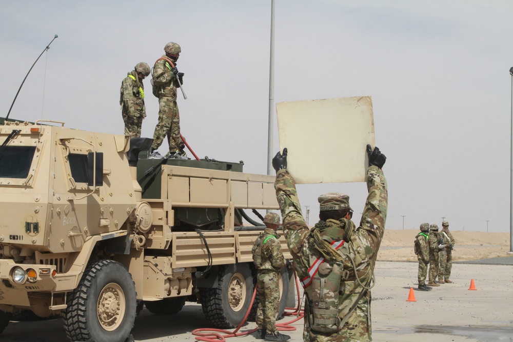 135th Chemical Soldiers Sterilize Vehicles