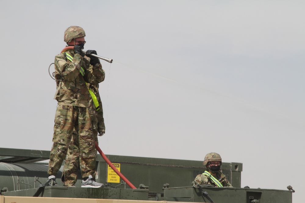 135th Chemical Soldiers Sterilize Vehicles