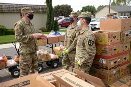 Washington National Guard members support food bank missions