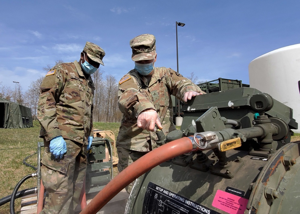 Fort Drum sustainment unit employs wartime expertise to support COVID treatment facility