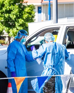 Air Guard Assisting with Coronavirus Testing
