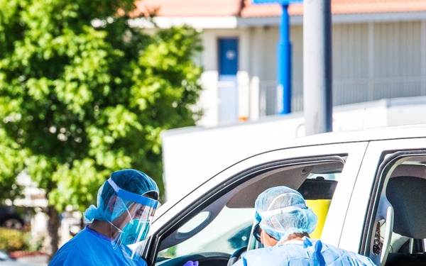 Air Guard Assisting with Coronavirus Testing