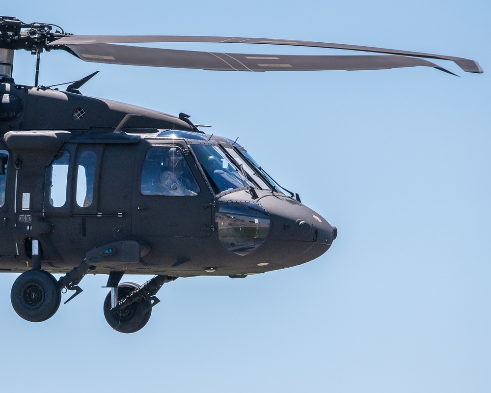 Chief Warrant Officer 5 Richie Schuler completes a final flight
