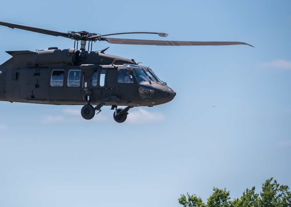 Chief Warrant Officer 5 Richie Schuler completes a final flight