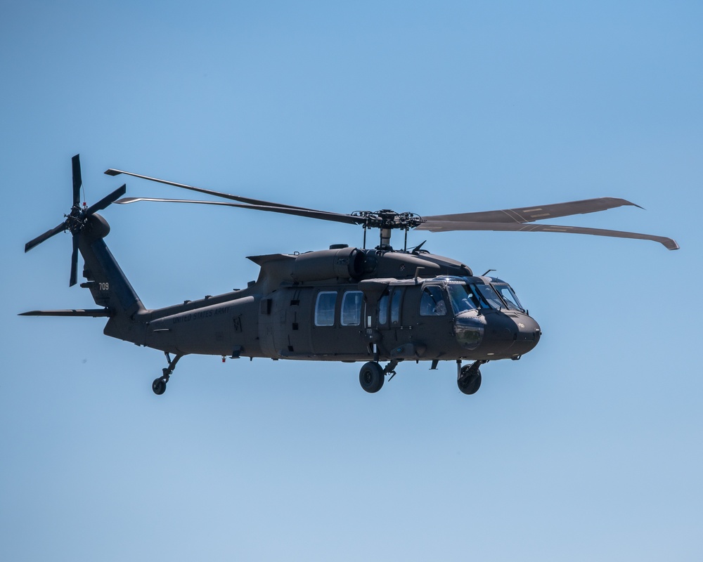 Chief Warrant Officer 5 Richie Schuler completes a final flight