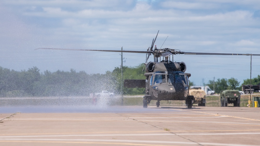 Chief Warrant Officer 5 Richie Schuler completes a final flight