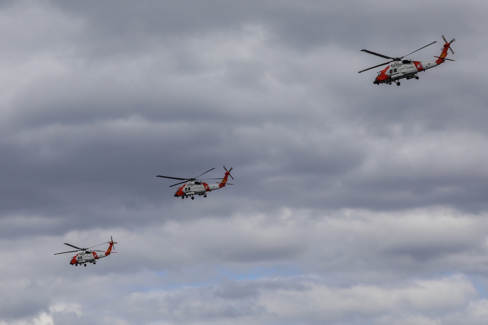 Sitka-based Coast Guard aircrews salute healthcare personnel during pandemic