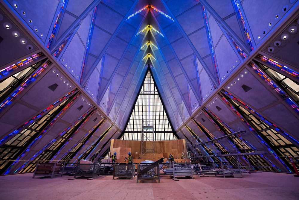 Cadet Chapel Organ Removal and Interior May 2020