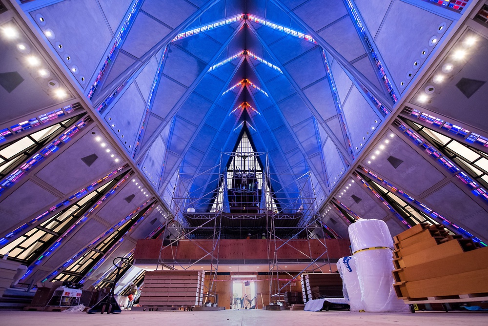 Cadet Chapel Organ Removal and Interior May 2020