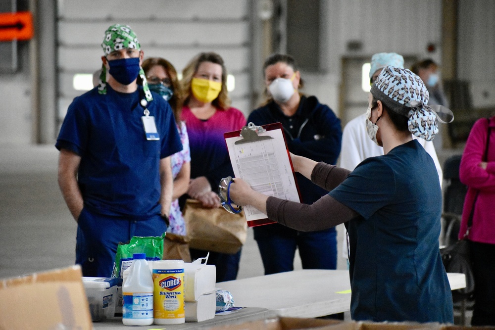 Maryland military police support COVID-19 test site in Carroll County