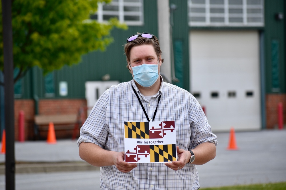 Maryland military police support COVID-19 test site in Carroll County