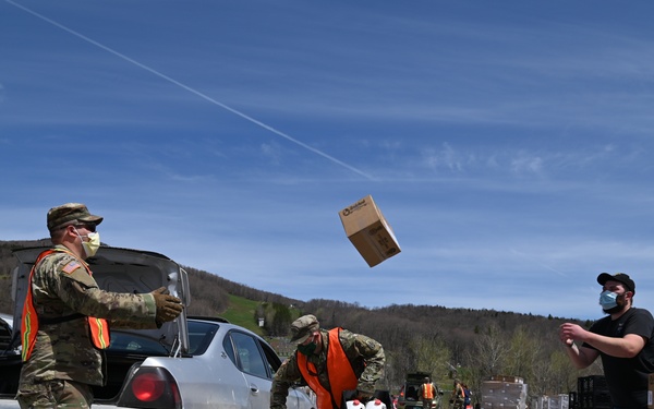 VTNG Food Distribution in Peru, Vt.