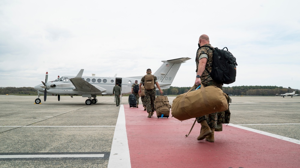 Members of the 2nd MEB return home after providing support to COVID-19 relief operations