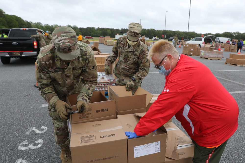 Delaware National Guard feeds families in First State