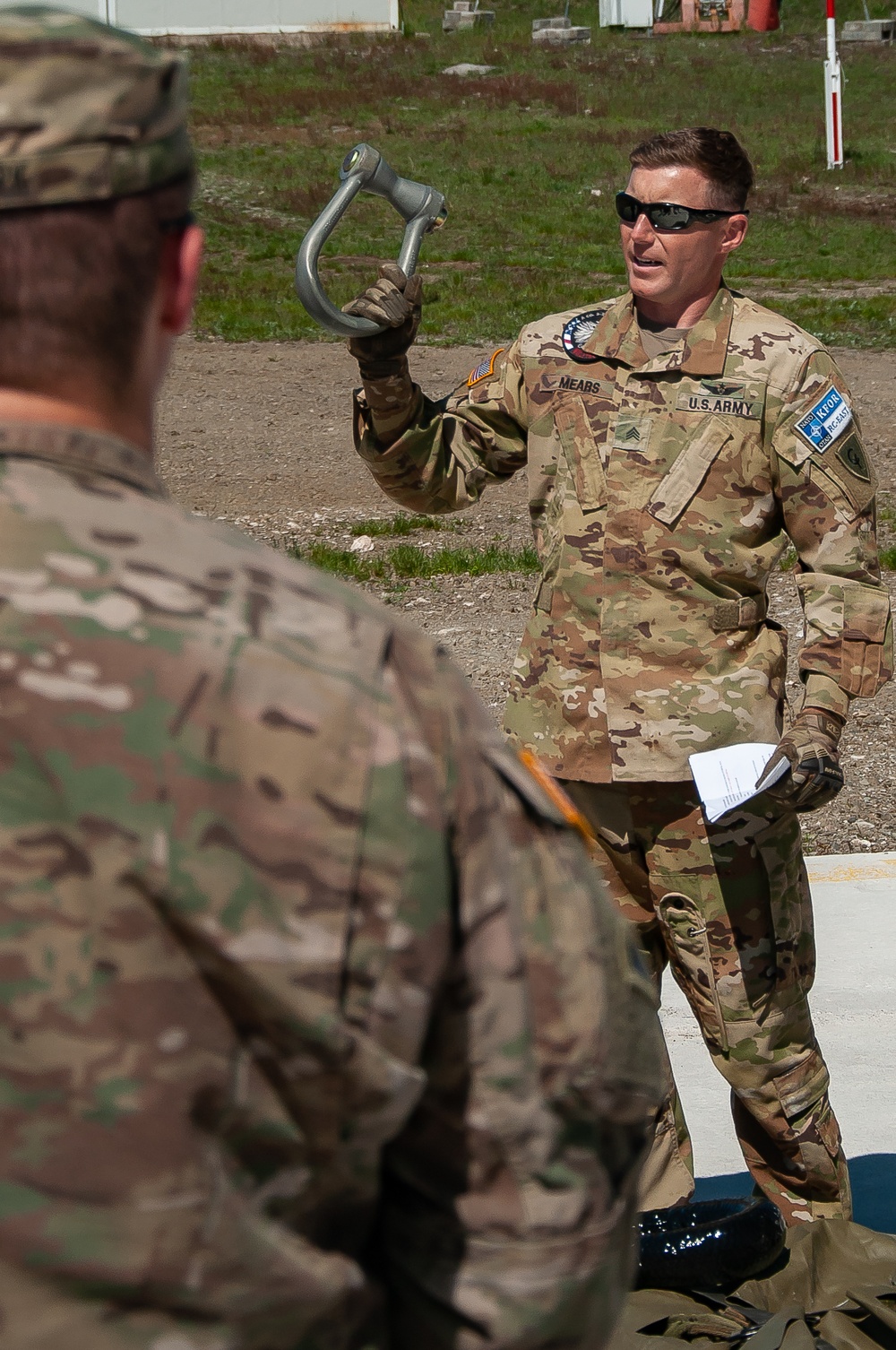 KFOR RC-E Task Force Aviation trains Maneuver Battalion on sling load operations