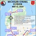 A-10 Route for Michigan Strong Flyovers
