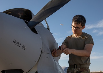 Post Flight Maintenance for UAS Grey Eagle