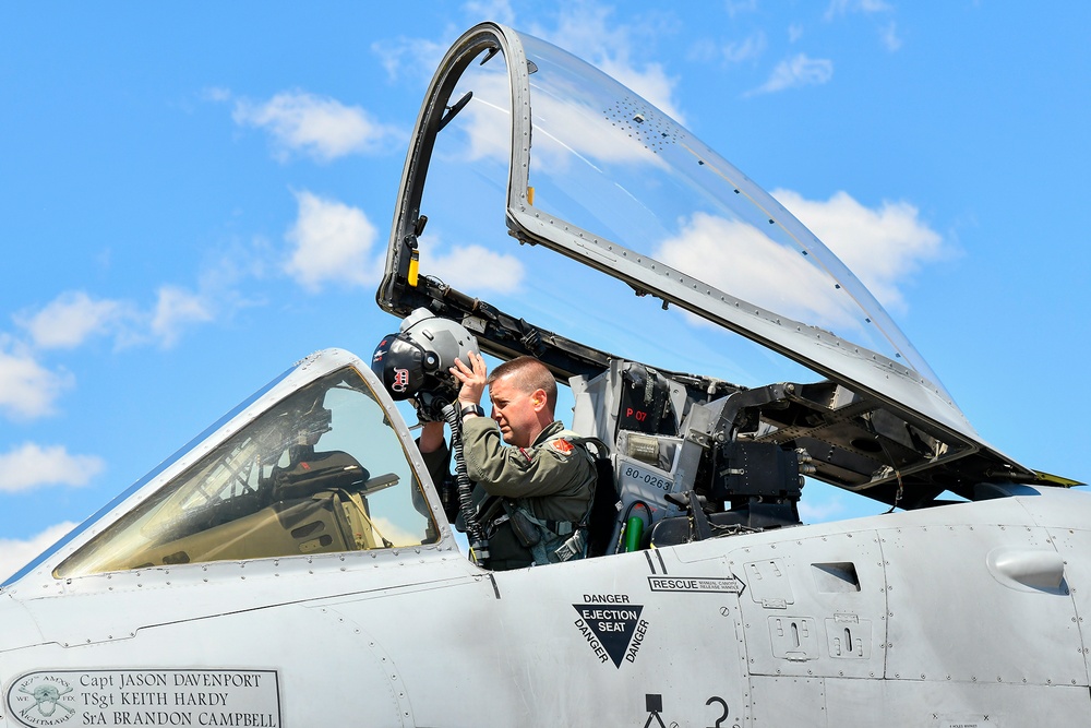 107th FS Fighter Pilot Gets Ready for Michigan Strong Flyover
