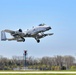 A-10 from 107th FS Takeoff for Michigan Strong Flyover