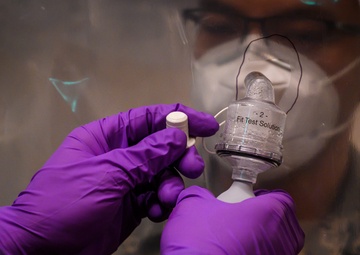 21st WMD-CST Test PPE to protect Guardsmen and medical staff