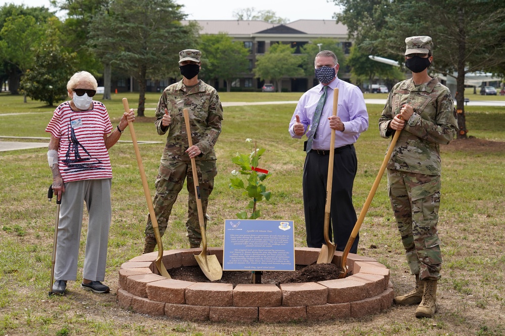 Keesler honors Air Force history by planting tree on Earth Day