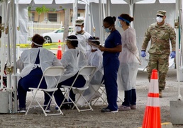 Florida Guardsmen support the opening of two new walk-up testing sites in South Florida