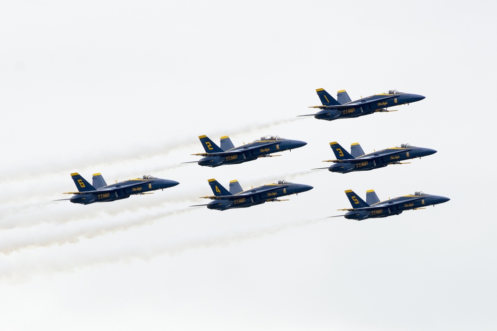 Blue Angels Flyover Navy Graduation