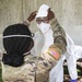 249th Transportation Company Soldiers train Joint Task Force 176 disinfection teams in proper use of PPE