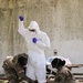 249th Transportation Company Soldiers train Joint Task Force 176 disinfection teams in proper use of PPE