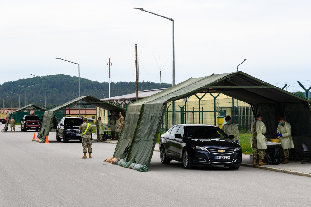 DEFENDER-Europe 20 personnel receive COVID-19 testing prior to the exercise