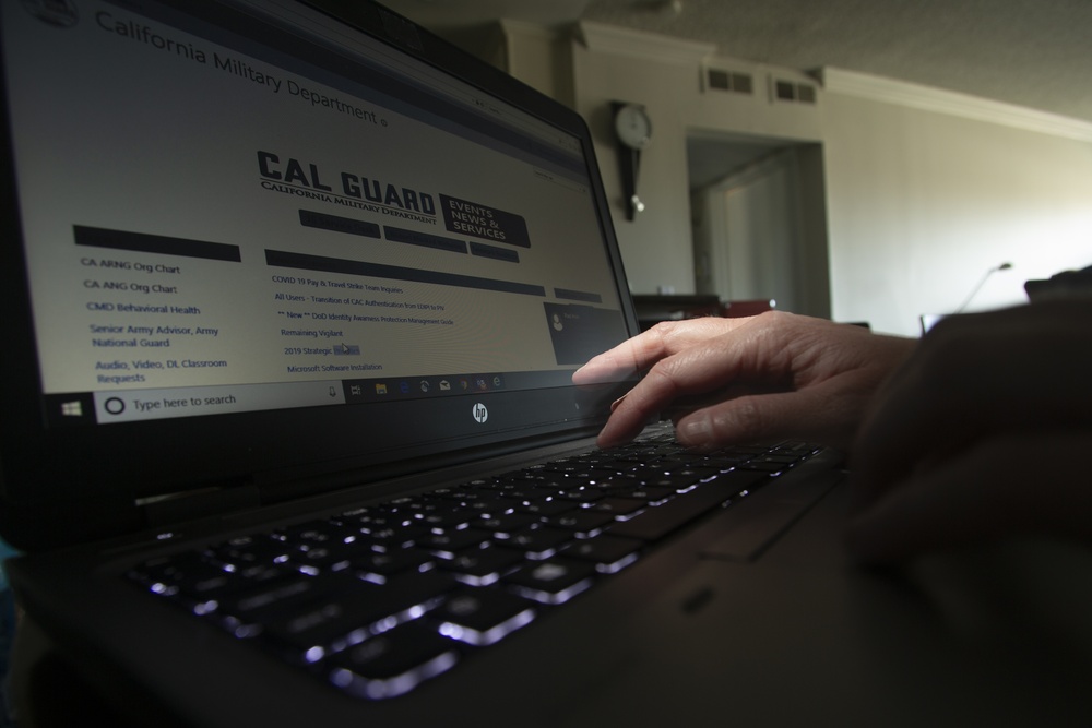 Cal Guard slows the spread of COVID-19 with telework