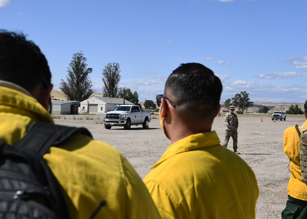 Cal Guard trains with CAL FIRE at Camp Roberts during COVID-19