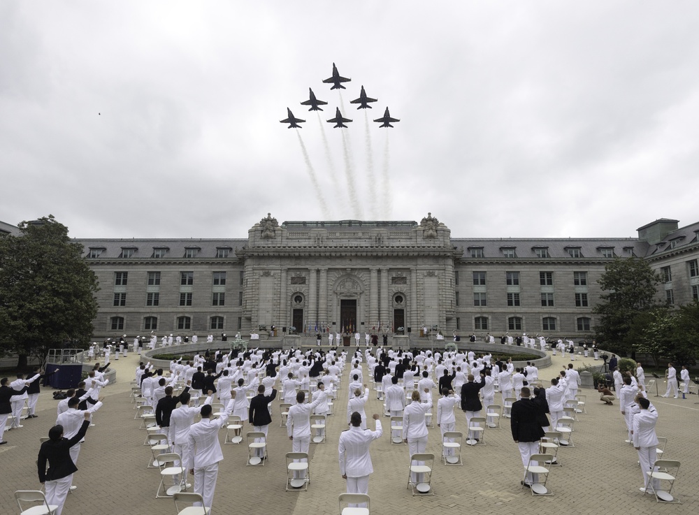 Blue Angels Fly Over USNA