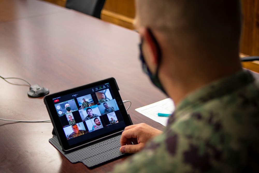 NTAG Philadelphia Sailors participate in a virtual command indoc