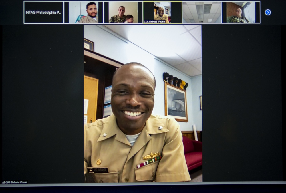 NTAG Philadelphia Sailors participate in a virtual command indoc