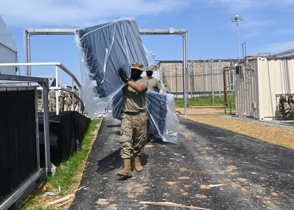 Maryland National Guard Delivers Beds to Maryland Correctional Institution - Hagerstown