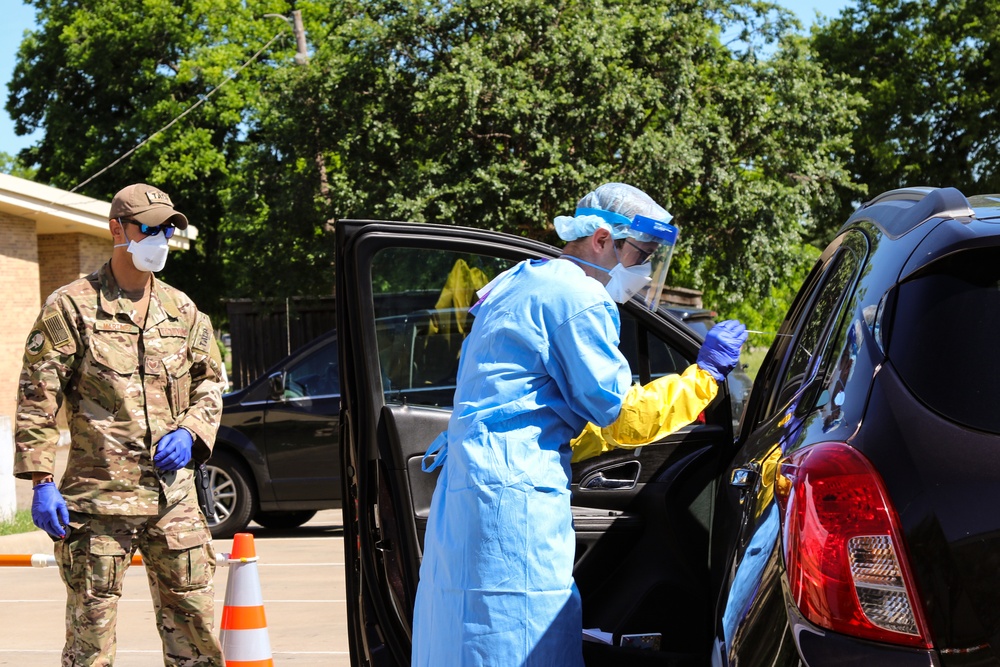 Texas National Guard Provides COVID-19 Testing to Meatpacking Plants
