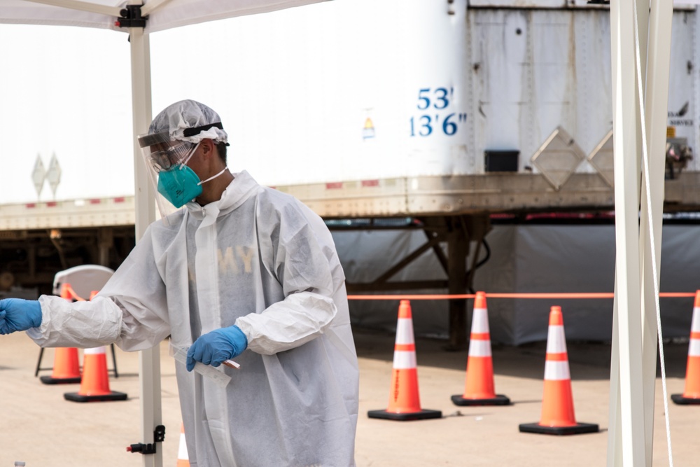 Texas National Guard Provides COVID-19 Testing to Meatpacking Plants