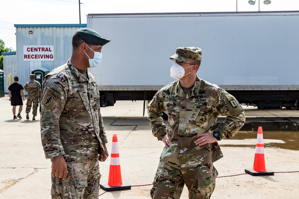 Texas National Guard Provides COVID-19 Testing to Meatpacking Plants
