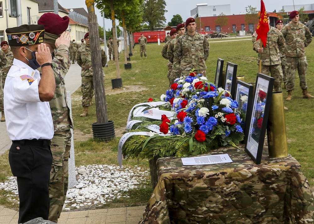 4-319th AFAR Soldiers observe Memorial Day