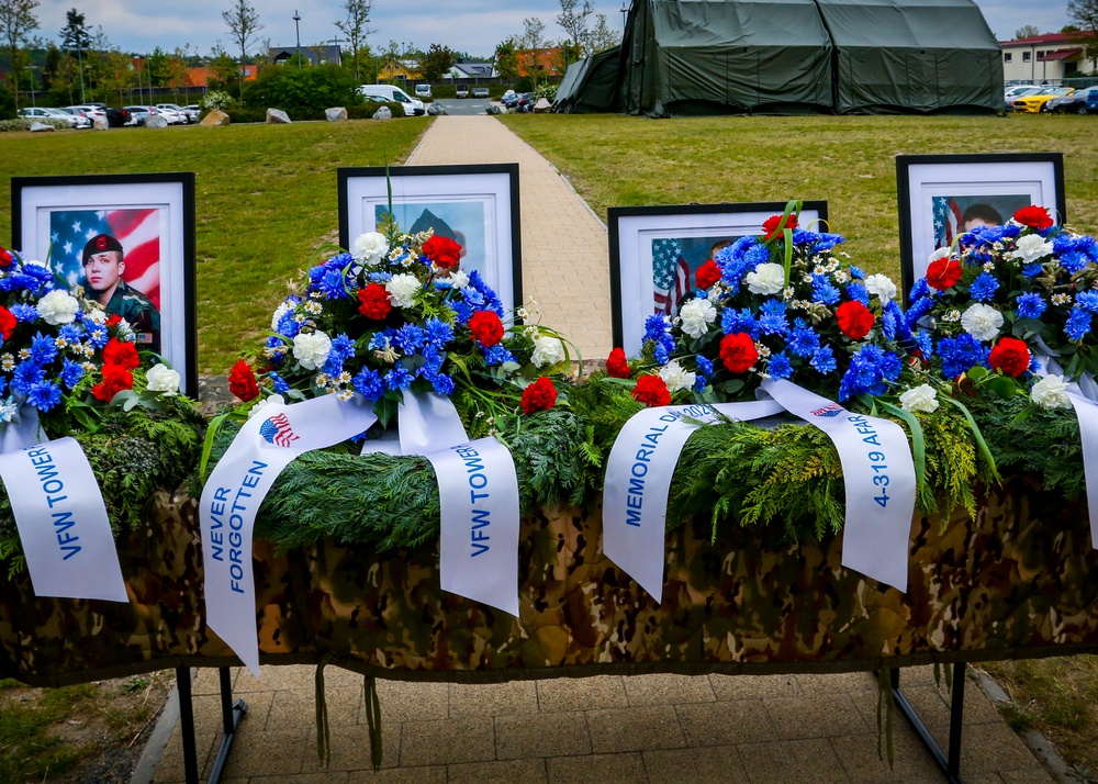 4-319th AFAR Soldiers observe Memorial Day