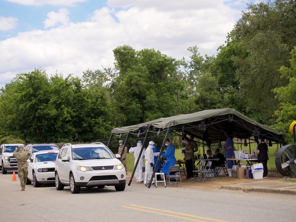 Georgia National Guard works in conjunction with Augusta University Health to increase COVID-19 testing capacity in Georgia