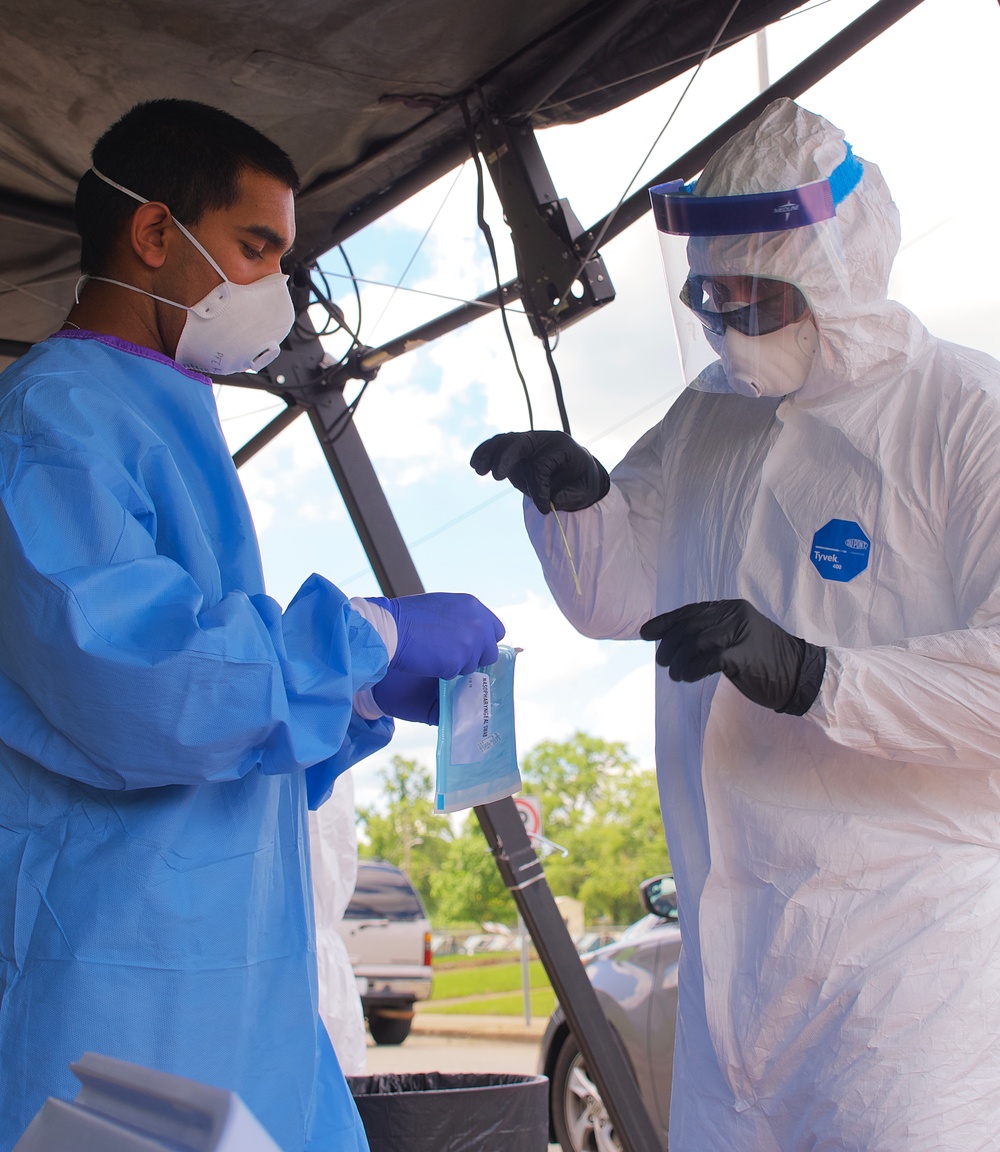 Georgia National Guard works in conjunction with Augusta University Health to increase COVID-19 testing capacity in Georgia
