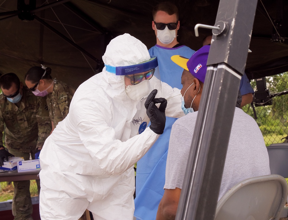Georgia National Guard works in conjunction with Augusta University Health to increase COVID-19 testing capacity in Georgia