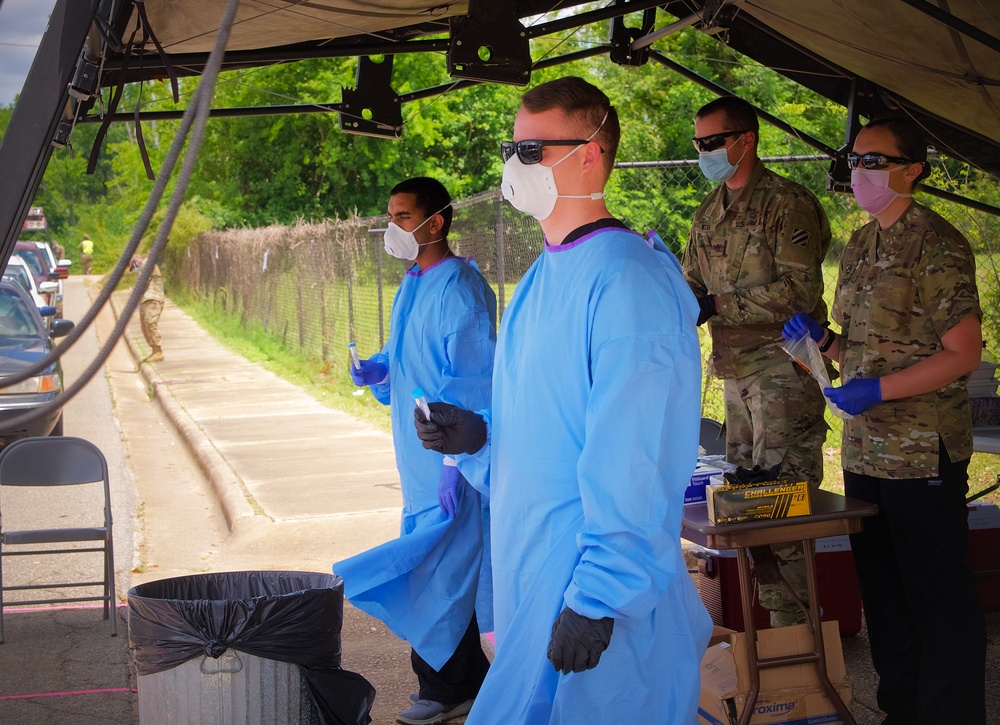 Georgia National Guard works in conjunction with Augusta University Health to increase COVID-19 testing capacity in Georgia